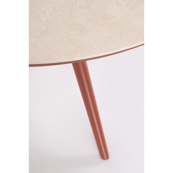 Tavolo da pranzo da giardino rotondo con piano in pietra ø 120 cm Cabas – Bizzotto-image-3