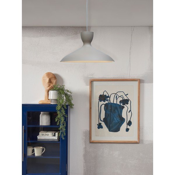 Lampada a sospensione grigia con paralume in metallo ø 40 cm Hanover - it's about RoMi-image-1