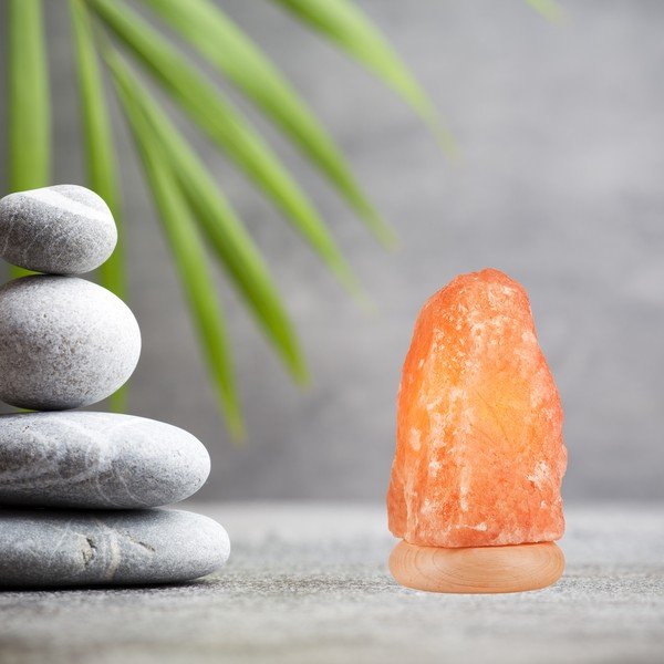 Lampada di sale arancione, altezza 23 cm Sally - LAMKUR-image-2