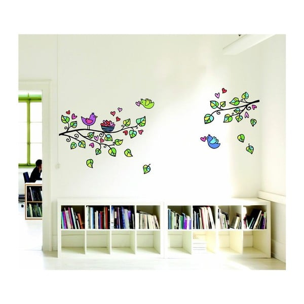 Set di adesivi Uccelli e Cuori - Ambiance-image-4