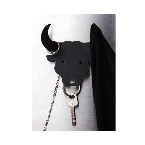 Věšák na klíče Bull, černý-image-3