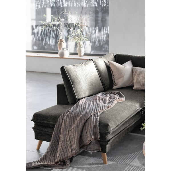 Divano letto angolare grigio scuro (angolo sinistro) Charming Charlie - Miuform-image-4