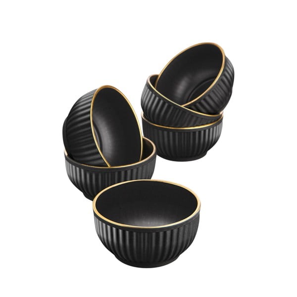 Ciotole nere in set da 6 0,25 l - Hermia-image-3