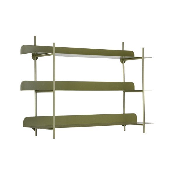 Mensola verde in metallo con ripiani multipli 60 cm Riqueza Tres – PT LIVING