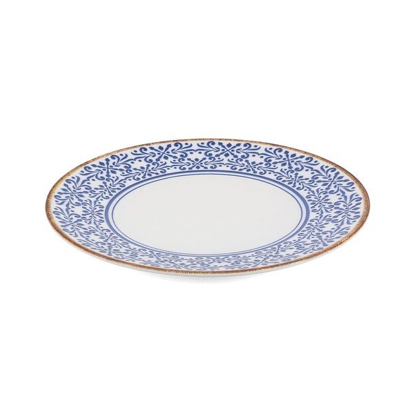 Piatto da portata bianco/blu in porcellana ø 32 cm Azul – BonBistro-image-2