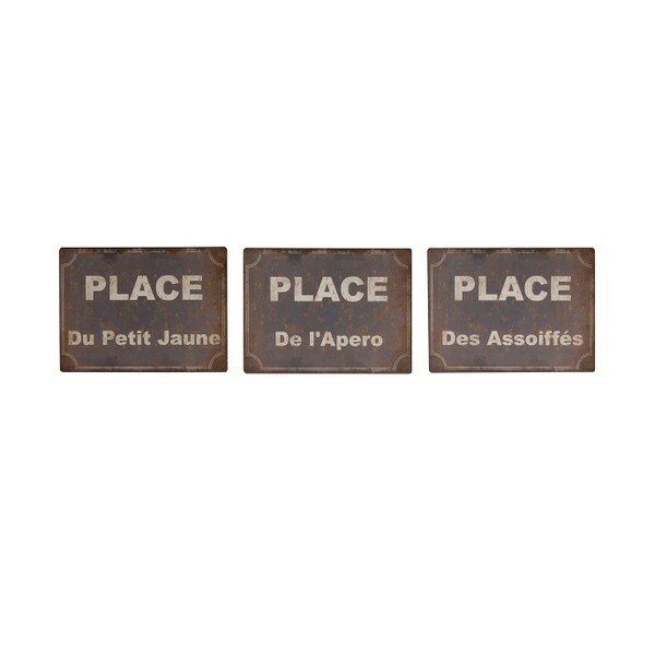 Set di 3 cartelli segnaposto - Antic Line