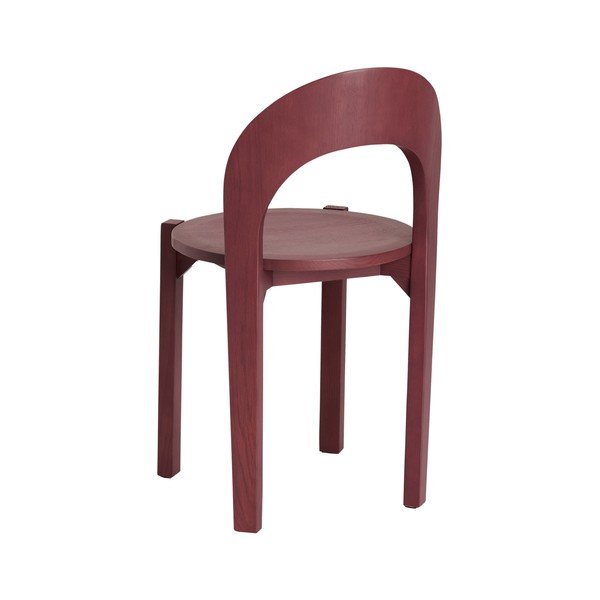 Sedie da pranzo in set burgundy in rovere massiccio 2 pz Vectrina – Ellos Home-image-4