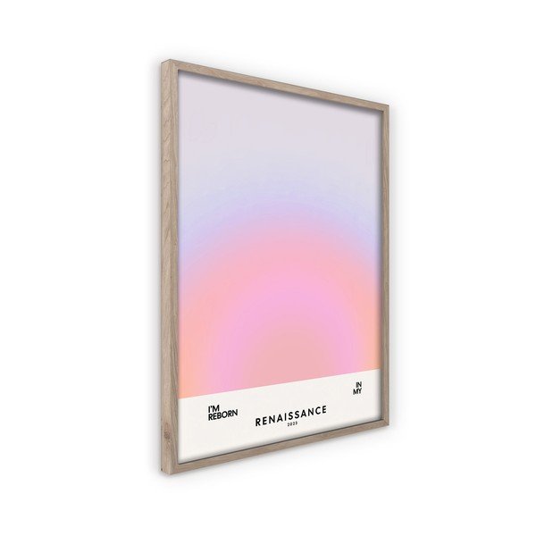 Dipinto stampato con cornice inclusa 50x70 cm Soft Nuances – Styler-image-4