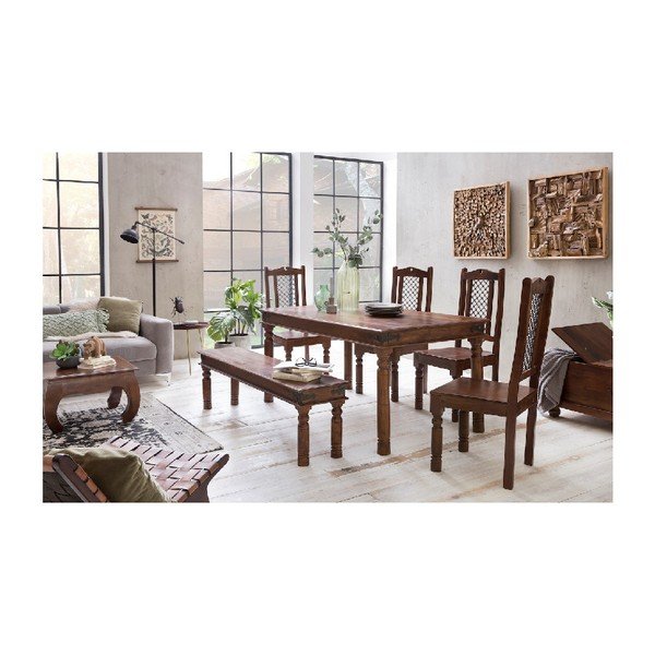 Tavolino in legno di acacia Nora, ⌀ 46 cm - WOOX LIVING-image-2