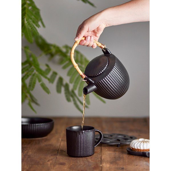 Teiera nera in gres 850 ml Neri – Bloomingville-image-2