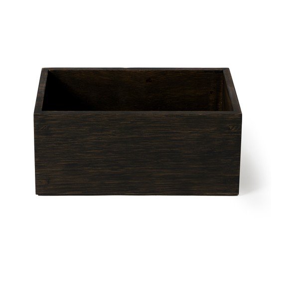 Scatola portaoggetti in legno di quercia Dark Mezza - Wireworks-image-3