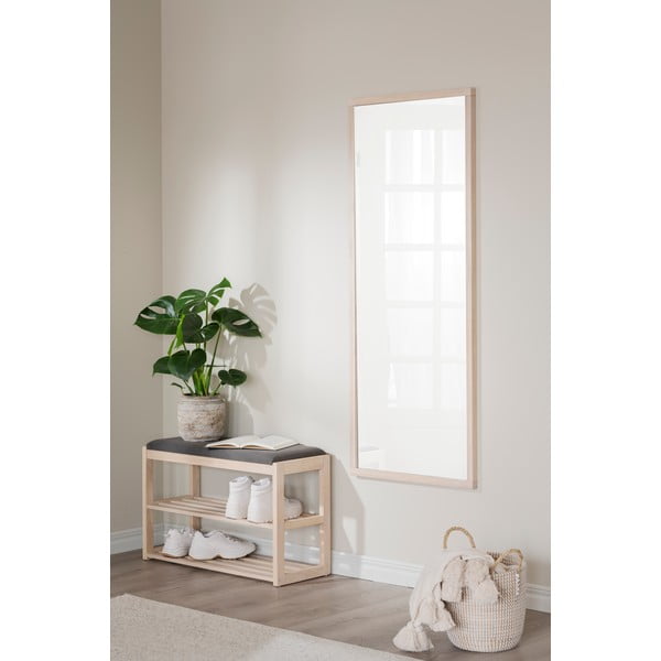 Scarpiera in legno di quercia colore naturale con panca Confetti - Rowico-image-4