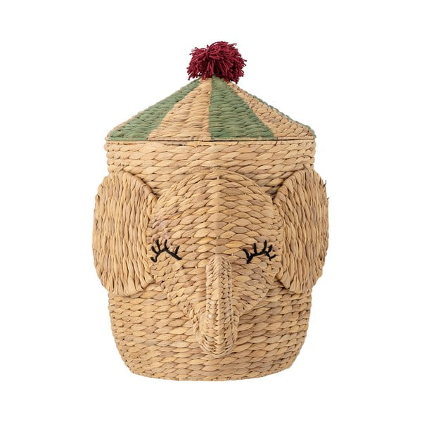 Cesta per giochi da bambino di colore naturale in giacinto d'acqua ø 35x50 cm Bobo – Bloomingville Mini