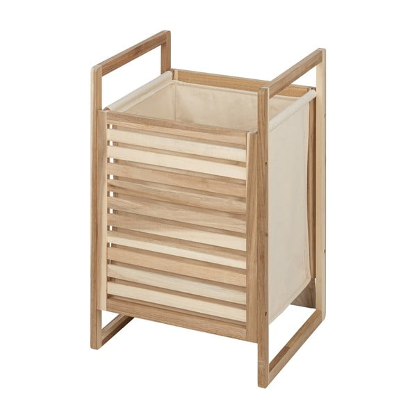 Cesto per la biancheria in legno di acacia Acina - Wenko-image-3
