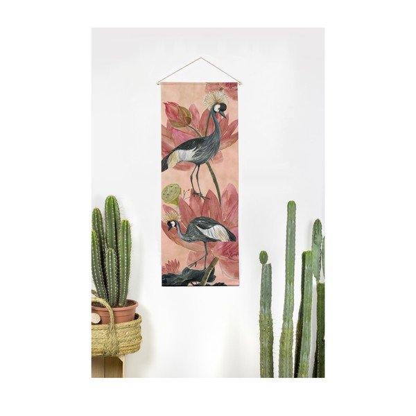 Arazzo 40x155 cm Flores y Gruas - Madre Selva-image-1