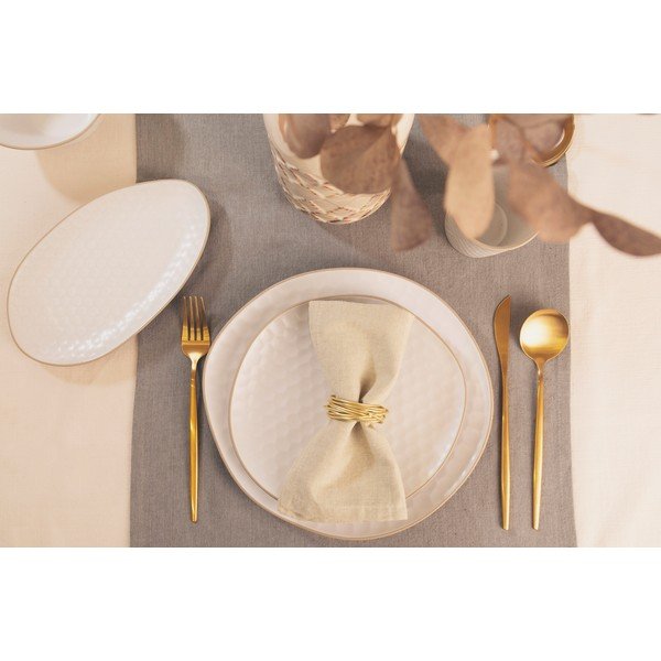 Set di piatti fondi bianchi in gres 6 pz Imprints – Villa Altachiara-image-1