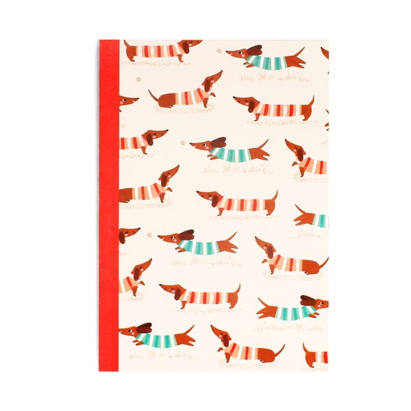 Quaderno 60 pagine formato A5 Sausage Dog - Rex London