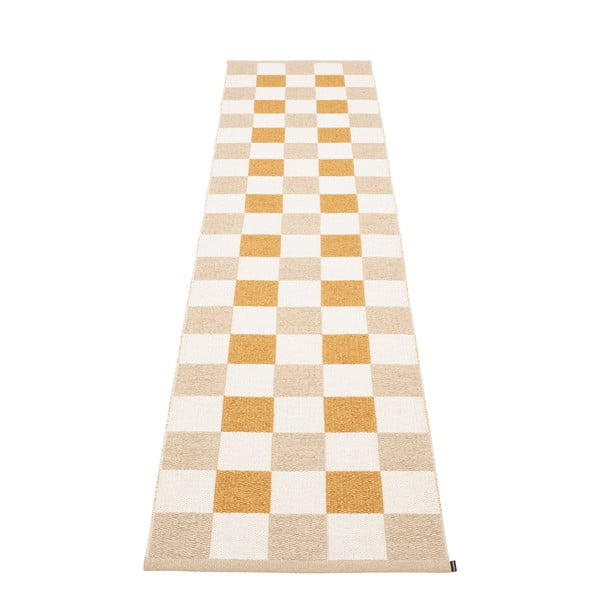 Passatoia da interno/esterno giallo ocra/beige 70x300 cm Pix Vanilla Ochre – Pappelina