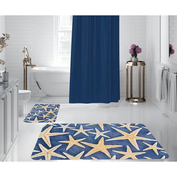 Tappetini da bagno blu in set da 2 - Oyo Concept-image-1