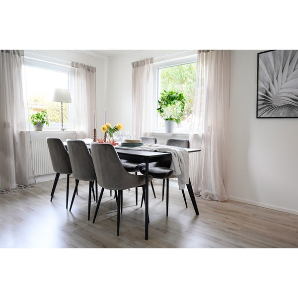 Tavolo da pranzo con piano effetto frassino allungabile 90x190 cm Yumi – Rowico-image-2