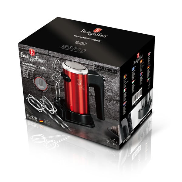 Battitore a mano Burgundy Metallic Line - BerlingerHaus-image-2