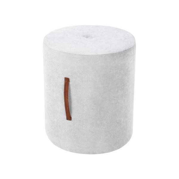 Světle šedý puf Kooko Home Motion, ø 40 cm