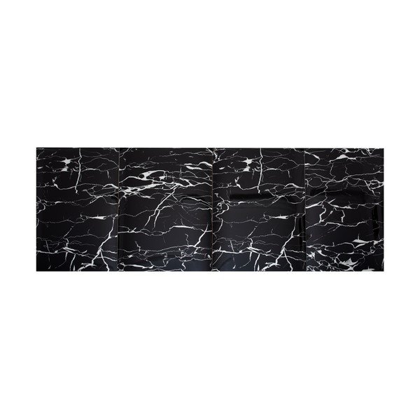 Set di 6 adesivi murali 60x30 cm Nero Marquina - SP TREND-image-2