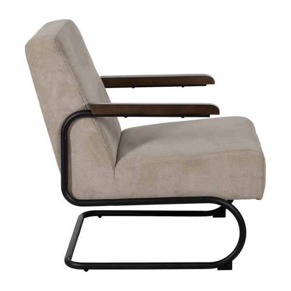 Poltrona grigio tortora con rivestimento in ciniglia Industra – Ixia-image-2