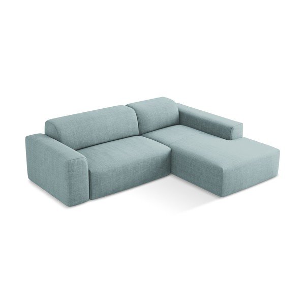 Divano angolare blu (con penisola a destra/con chaise lounge) Keli – Makamii-image-3
