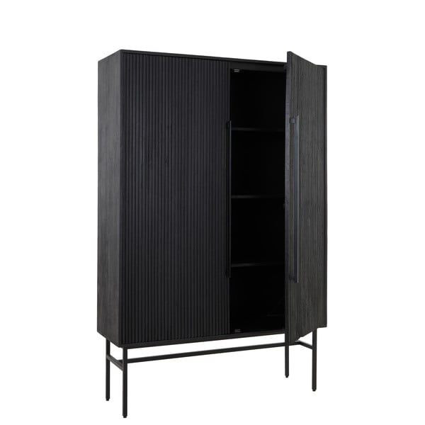 Credenza nera in legno di mango 120x180 cm Abage - Light & Living-image-3