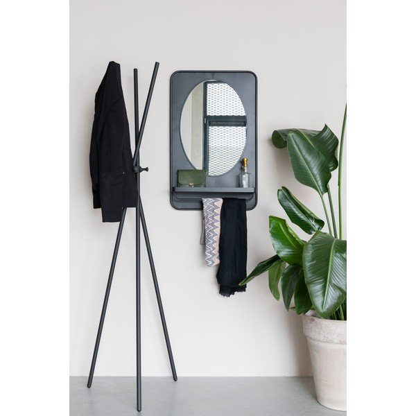 Specchio da parete con mensola 50x80 cm Pascal - White Label-image-1