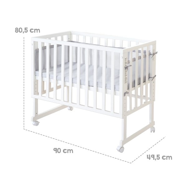 Culla bianca 90x45 cm - Roba-image-3