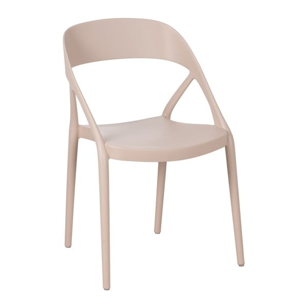 Set di 2 sedie da pranzo beige in plastica - Ixia