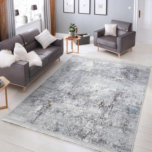 Tappeto grigio 160x230 cm - Mila Home-image-1
