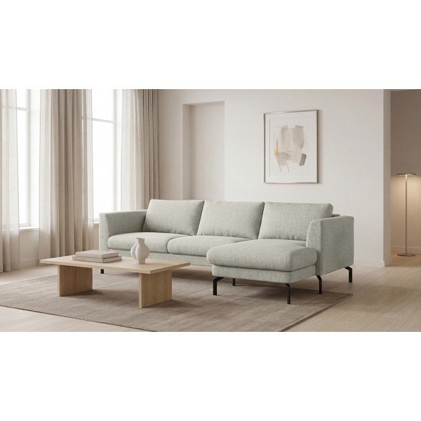 Divano angolare grigio chiaro (angolo destro) Gomero - Scandic-image-1