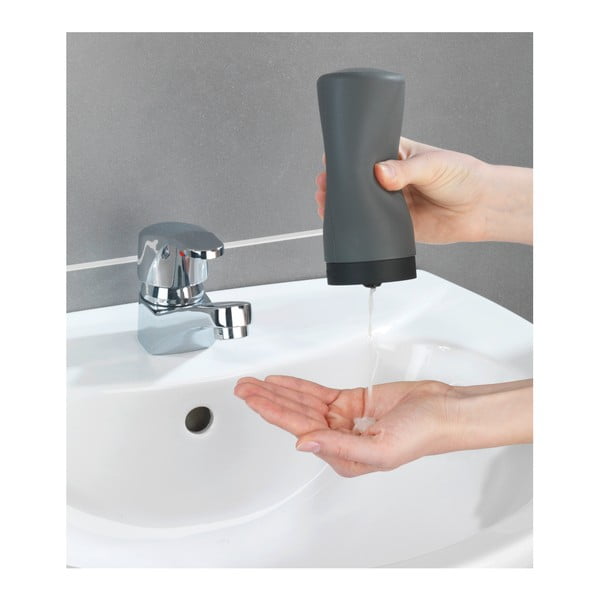 Distributore di detersivo grigio Squeeze, 250 ml Easy Squeez-e - Wenko-image-3