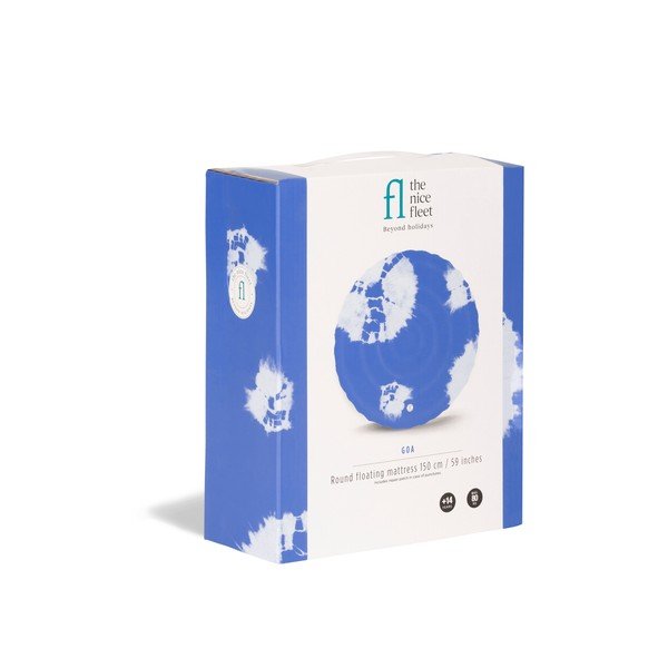 Materasso da spiaggia gonfiabile blu Goa - The Nice Fleet-image-2
