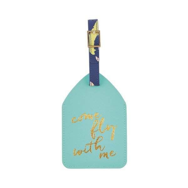 Set di 2 etichette per bagagli blu - Busy B-image-2