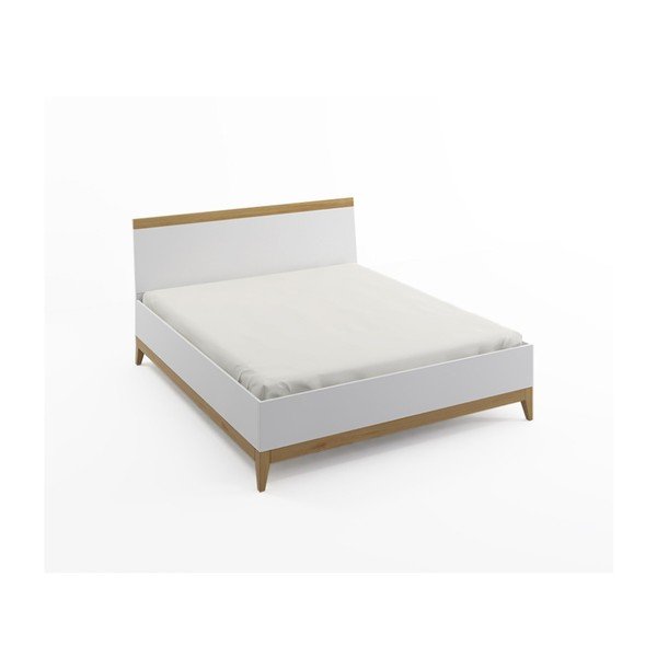 Letto matrimoniale in legno di pino massiccio SKANDICA Livia BC, 180 x 200 cm - Skandica
