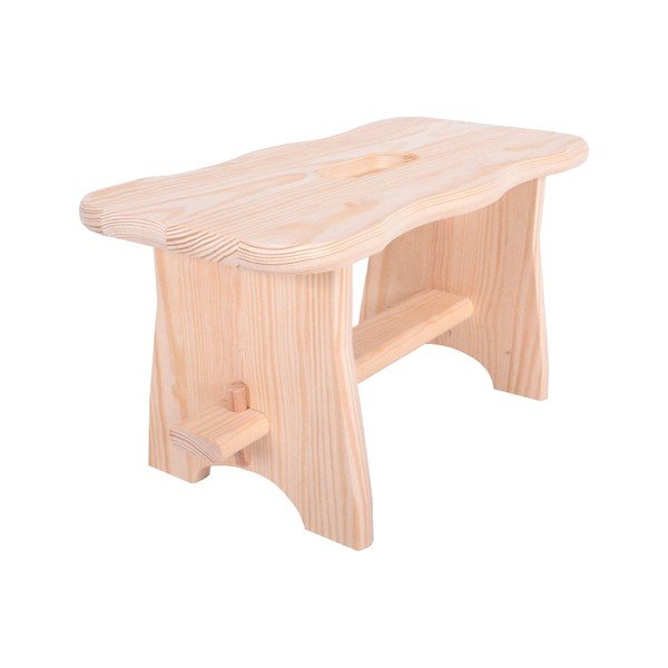 Sgabello in legno di pino colore naturale Tirolo - Rojaplast-image-2