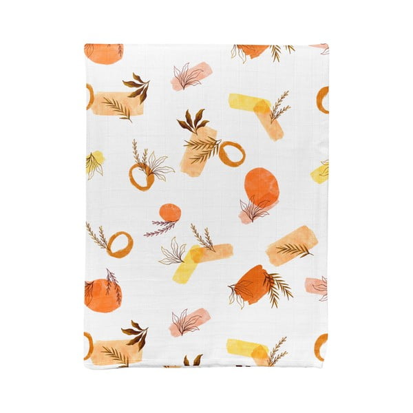 Coperta per bambini bianca in mussola 75x100 cm Rhapsody – Mijolnir