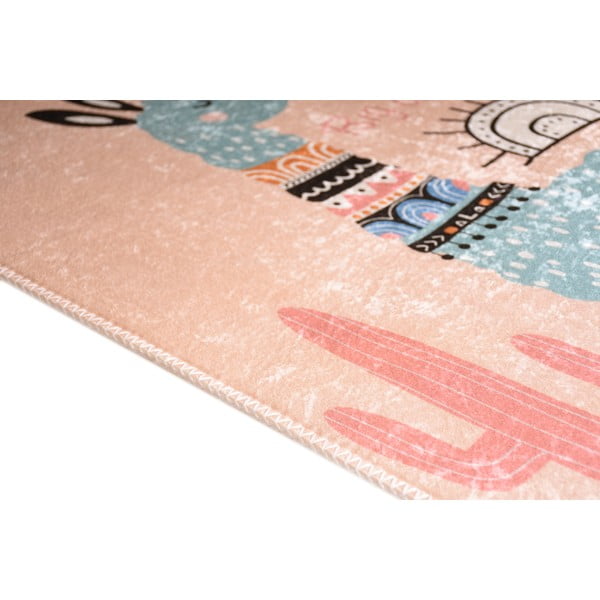 Tappeto per bambini rosa lavabile 100x160 cm Big Dreamer Camel – Vitaus-image-2