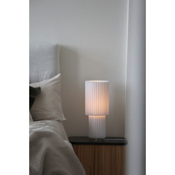Lampada da tavolo bianca con paralume in tessuto (altezza totale 45 cm) Catis – Markslöjd-image-2