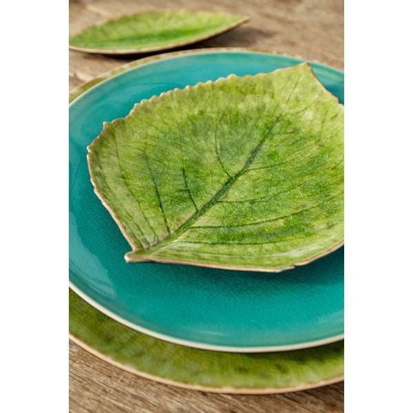 Piatto in gres verde, 19 x 22 cm Riviera - Costa Nova-image-1