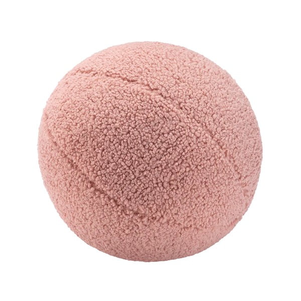 Cuscino per divano da bambini rosa con rivestimento in bouclé Ball – Wigiwama