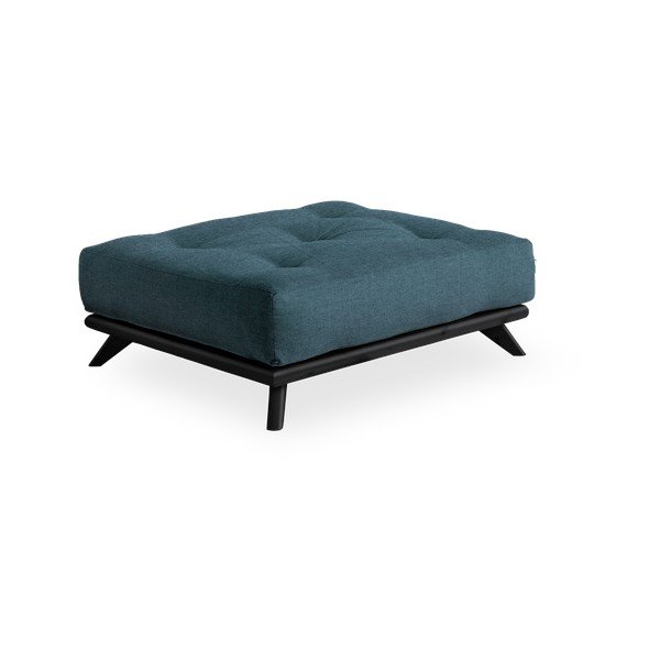 Podnožka Karup Design Senza Black/Dark Blue