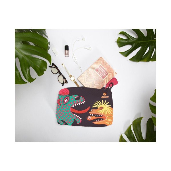 Borsa per cosmetici in misto cotone Hut - Madre Selva-image-1