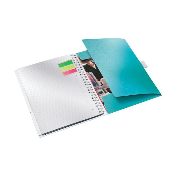Taccuino mobile a righe blu turchese, 80 pagine WOW - Leitz-image-2