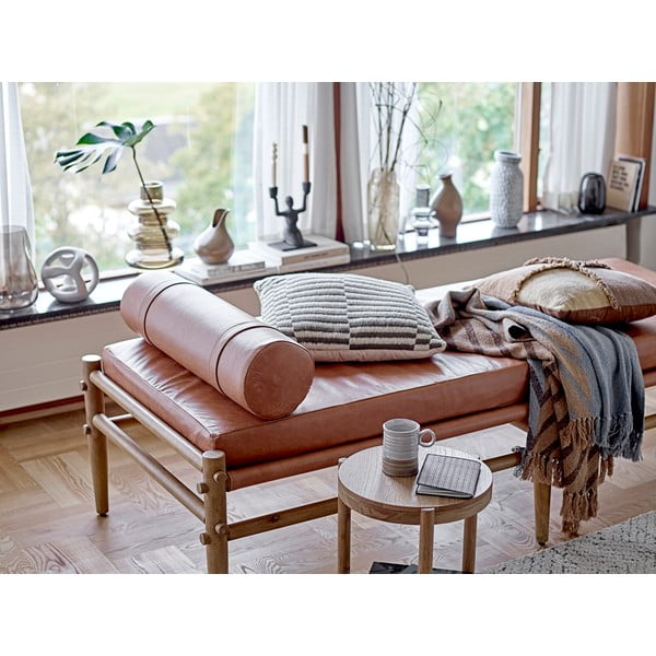 Tappeto color crema in misto cotone 150x210 cm Saxo – Bloomingville-image-1