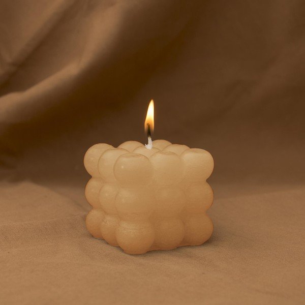 Candela beige, tempo di combustione 8 h Bubble - Really Nice Things-image-1